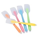Sturdy Silicone Cream Baking Scraper Non Stick Butter Spatula Cutter Chocolate Smoother Heat Resistant Kitchen Pastry Tools