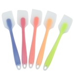 Sturdy Silicone Cream Baking Scraper Non Stick Butter Spatula Cutter Chocolate Smoother Heat Resistant Kitchen Pastry Tools