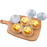 Versatile Kitchen Baking Mold Aluminum Alloy Egg Tart Cup Cupcake Cakes Mould Pastry Dessert Mini Pan