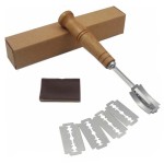 Non-stick Wood Bread Cutter French Blades Kitchen Gadgets Long Handle Baking Accessory European Style Curved Arch Toast Knife