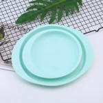 Ergonomic Handle 8inch Round Cake Layer Mold Silicone Pan NonStick Mousse Cheese Bakeware DIY Baking Rainbow Tools
