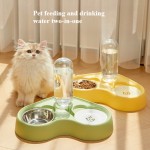 Durable Cat Feeder Water Bowl Food All-in-one Two-in-one Pet Supplies