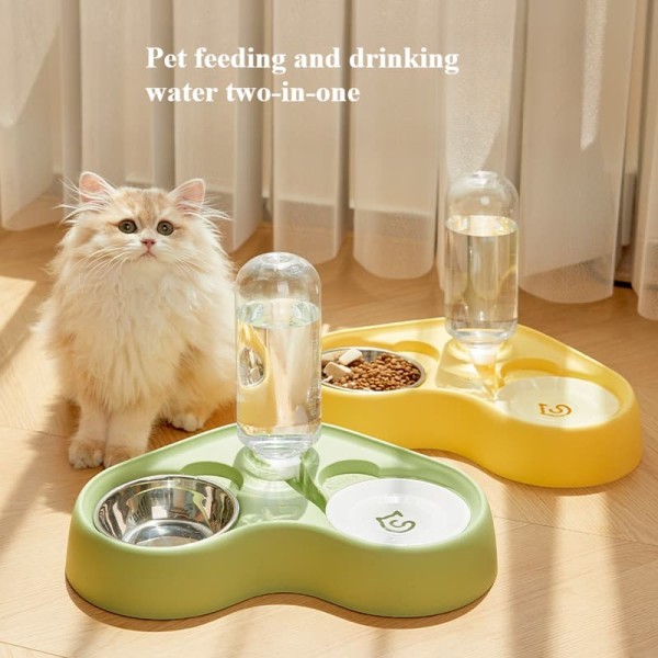 Durable Cat Feeder Water Bowl Food All-in-one Two-in-one Pet Supplies