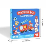 Non-toxic Magnetic Sticker DIY Character Face-Changing Toy Early Education Puzzle Kids Princess Dress Up Matching Game Career Pretend Play