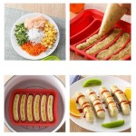 Space-saving Healthy Bake Silicone Sausage Mould Convenient Exhaust Food Grade Easy Release Thickened Lid Baby Supplemen Tools