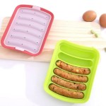 Space-saving Healthy Bake Silicone Sausage Mould Convenient Exhaust Food Grade Easy Release Thickened Lid Baby Supplemen Tools