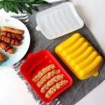 Space-saving Healthy Bake Silicone Sausage Mould Convenient Exhaust Food Grade Easy Release Thickened Lid Baby Supplemen Tools