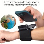 Washable 360° Rotatable Universal Phone Holder Wristband Stand Cycling Motorcycle Sports Use