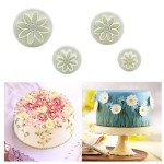 Bpa-free Plum Flower Plunger Biscuit Fondant Mold Daisy Cookie Cutter Cake Decorating Tools Sugarcraft Stamp