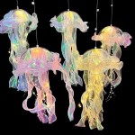 Portable Glowing Jellyfish Lamp Flower Bedroom Night Light Home Garden Party Festival Atmosphere Decoration Creative Gifts
