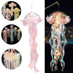 Portable Glowing Jellyfish Lamp Flower Bedroom Night Light Home Garden Party Festival Atmosphere Decoration Creative Gifts