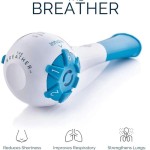 Premium Quality Breathing Trainer Adjustable Resistance Handheld Lung Expansion Training Tool Increase Capacity Running Abdominal Exerciser