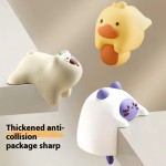 Collapsible Cute Cartoon Silicone Corner Protectors Baby Proofing Soft Edge Guards Wrap Around Anti Collision Bumpers Table Desk Cabinet