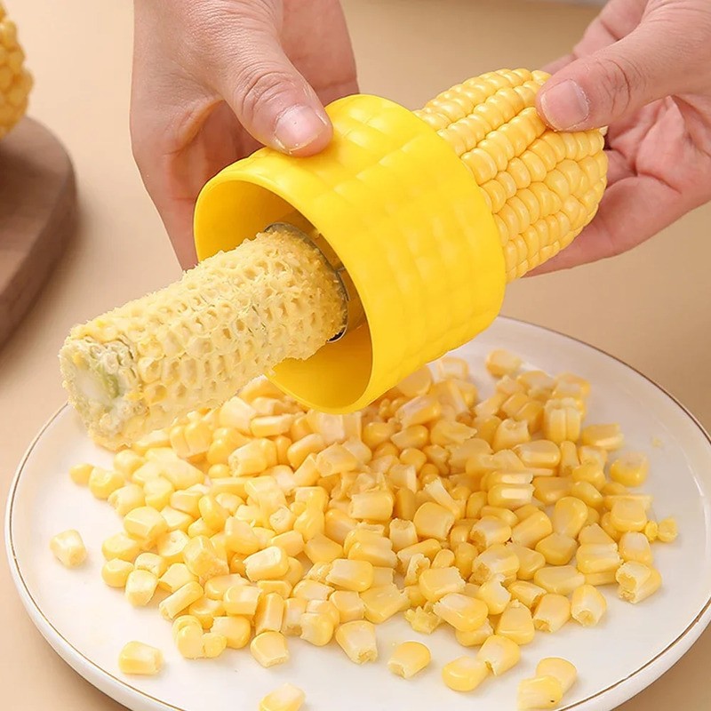 Anti-slip Corn Stripper Peeler Cob Cutter Thresher Fruit Vegetable Tools Cooking Kitchen Accessories Remover