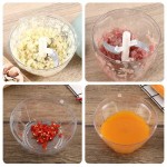Heat Resistant Crusher Vegetable Onion Cutter Kitchen Cooking Accessories 500ML Manual Meat Mincer Garlic Chopper Rotate GarlicPress