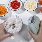 Heat Resistant Crusher Vegetable Onion Cutter Kitchen Cooking Accessories 500ML Manual Meat Mincer Garlic Chopper Rotate GarlicPress