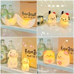 Non-toxic Mini Kawaii Popular Animal Shape Baby Night Lamp Pat Touch Battery Powered Eye Protection Bedroom Bedside Light Xmas Gifts