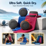 Adjustable Microfiber Towel Quick Dry Super Absorbent Ultra Soft Lightweight Sports Gym Yoga Swimming Camping Beach Travel