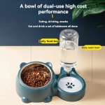 Safe Automatic Pet Feeder Water Dispenser Integrated Feeding System Cats Dogs No Battery Power Needed Slanted Mouth