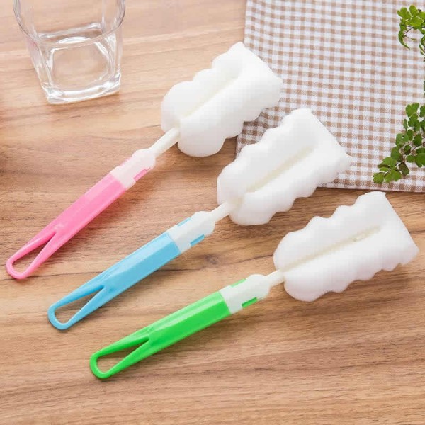 Sturdy Household Sponge Cup Brush Long Handle Thermos Multifunctional Removable Bottle Cleaning