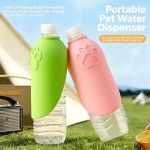 Breathable Portable Pet Outdoor Drinking Water Cup Dog Silicone Foldable Leaf Universal Bottle Mouth Travel Cat Dispenser