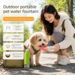 Breathable Portable Pet Outdoor Drinking Water Cup Dog Silicone Foldable Leaf Universal Bottle Mouth Travel Cat Dispenser
