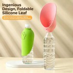 Breathable Portable Pet Outdoor Drinking Water Cup Dog Silicone Foldable Leaf Universal Bottle Mouth Travel Cat Dispenser