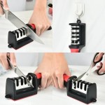 Food Grade Segment Knife Sharpener Kitchen Multifunctional Handheld Fast Sharpening Stone Three-stage Cutting Supplies