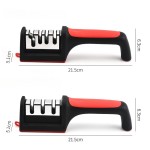 Food Grade Segment Knife Sharpener Kitchen Multifunctional Handheld Fast Sharpening Stone Three-stage Cutting Supplies