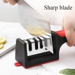 Food Grade Segment Knife Sharpener Kitchen Multifunctional Handheld Fast Sharpening Stone Three-stage Cutting Supplies