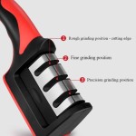 Food Grade Segment Knife Sharpener Kitchen Multifunctional Handheld Fast Sharpening Stone Three-stage Cutting Supplies