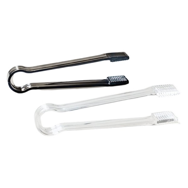 Premium Quality Clear Plastic Barbecue BBQ Clip Bread Food Ice Clamp Tongs Tool Bar Kitchen Accessories