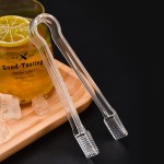Premium Quality Clear Plastic Barbecue BBQ Clip Bread Food Ice Clamp Tongs Tool Bar Kitchen Accessories