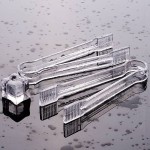 Premium Quality Clear Plastic Barbecue BBQ Clip Bread Food Ice Clamp Tongs Tool Bar Kitchen Accessories