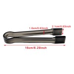 Premium Quality Clear Plastic Barbecue BBQ Clip Bread Food Ice Clamp Tongs Tool Bar Kitchen Accessories