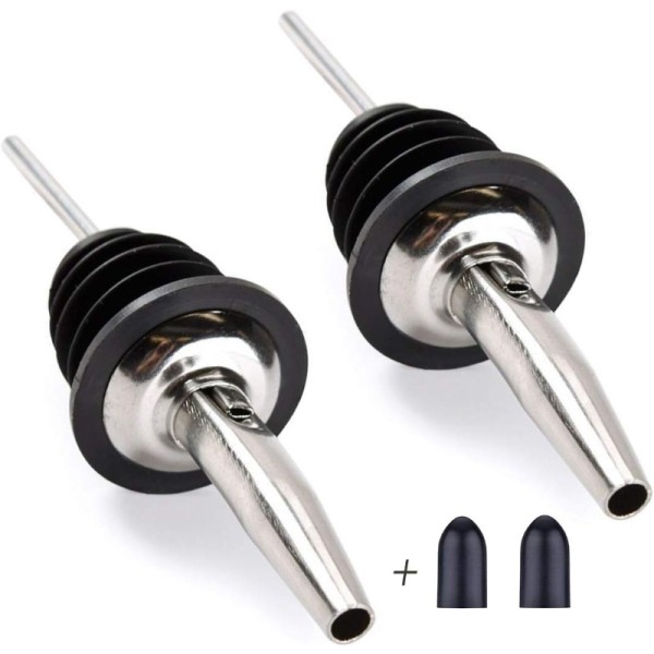 Premium Quality Stainless Steel Wine Bottle Stopper Olive Oil Pourer Dispenser Spout Liquor Bar Accessories