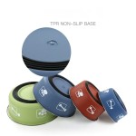 Anti-slip Durable Pet Food Bowl Stainless Steel Double-layer Thickened Anti-slip Water Feeder Basin Universal Cats Dogs