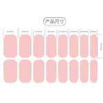 Soft Marble Ink Glitter Nail Wraps Self Adhesive Watercolor Stickers DIY Manicure Strips Fingernail Salon Home