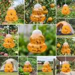 Precision Gourd-Shape Bee Trap Garden Hanging Hornet Yellow Jacket Catcher Wasp Killer Insect Traps Pest Control Container