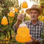 Precision Gourd-Shape Bee Trap Garden Hanging Hornet Yellow Jacket Catcher Wasp Killer Insect Traps Pest Control Container