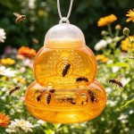 Precision Gourd-Shape Bee Trap Garden Hanging Hornet Yellow Jacket Catcher Wasp Killer Insect Traps Pest Control Container