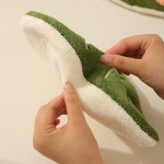 Premium Quality Leaf Hanging Towel Set Coral Fleece Thick Absorbent Kitchen Hand Bathroom Household Use