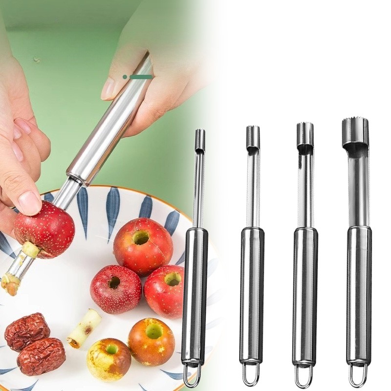 Sturdy Apple Core Remover Stainless Steel Pear Fruit Vegetable Tool Seed Cutter Seeder Slicer Knife Home Kitchen Accessory
