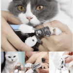 Portable Professional Pet Nail Clipper Dogs Cats Stainless Steel Labor-Saving Cat Trimmer Convenient Dog Grooming Tool