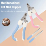 Portable Professional Pet Nail Clipper Dogs Cats Stainless Steel Labor-Saving Cat Trimmer Convenient Dog Grooming Tool