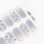 Stackable 16 Finger Nail Sticker 3d Imitation Diamond Oil Film Stamping Waterproof Full Stick