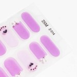 Stackable 16 Finger Nail Sticker 3d Imitation Diamond Oil Film Stamping Waterproof Full Stick