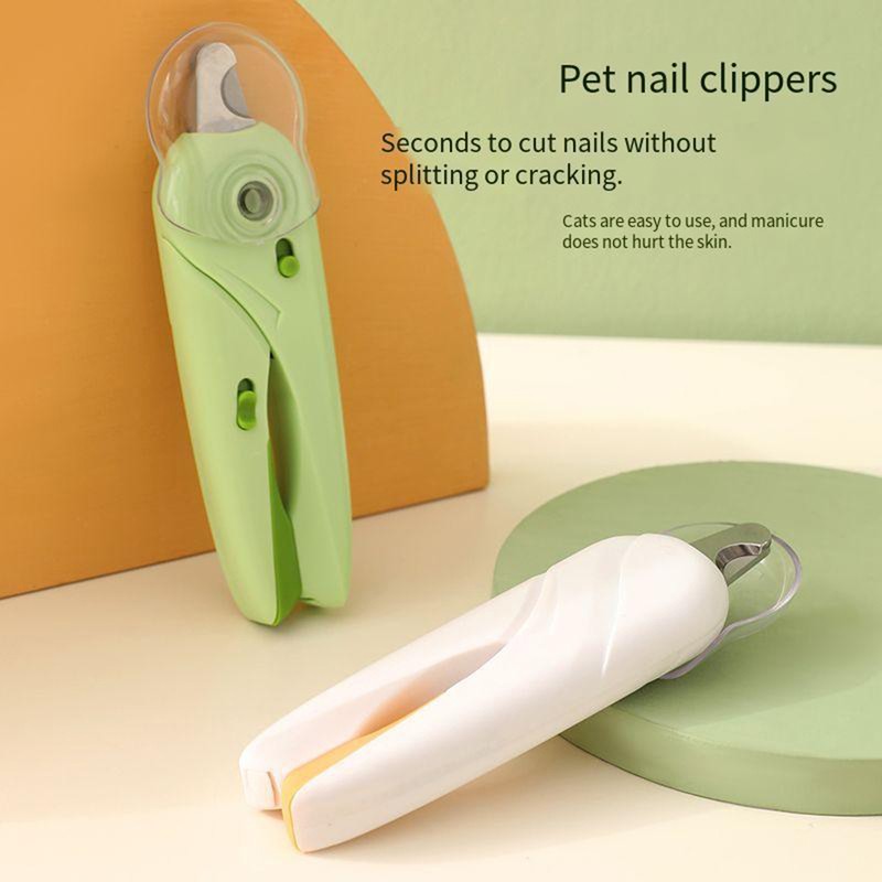 Paraben Free LED Lights Pet Nail Clippers Protective Covers Splash Proof Lighting Safer