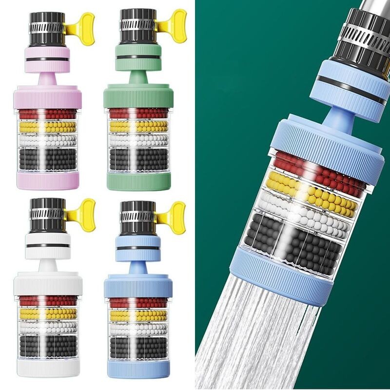 Sturdy 360° Rotatable Layers Faucet Filter Extenders Kitchen Tool Splash-proof Water-saving Device Shower