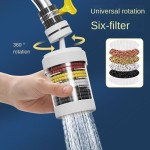 Sturdy 360° Rotatable Layers Faucet Filter Extenders Kitchen Tool Splash-proof Water-saving Device Shower